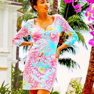 Lilly Pulitzer Palmetto Dress in Lolita print Size XXS in Excellent Condition